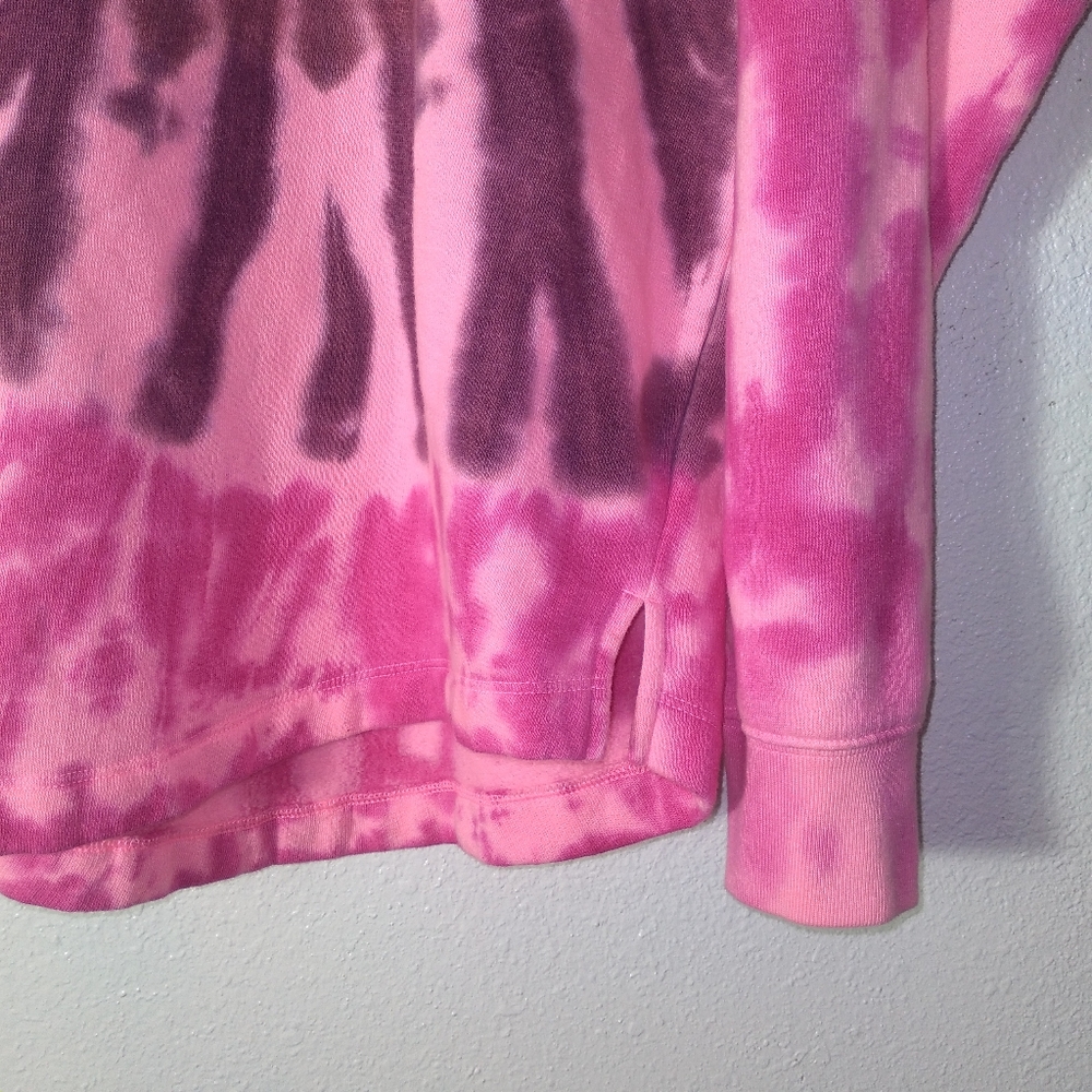 VICTORIA SECRET PINK Shine Tie-Dye Crew Neck Sweatshirt- Size M - Picture 8 of 14
